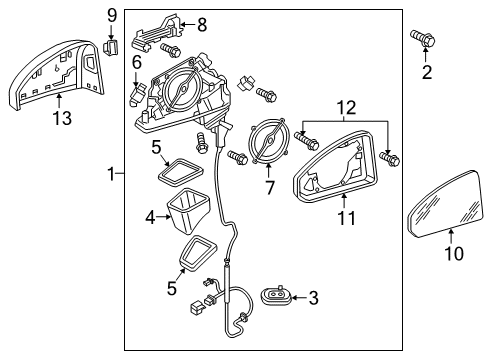 2021 Audi S4 Outside Mirrors