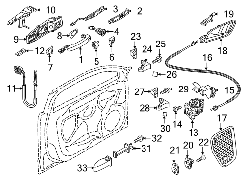 2015 Audi A3 Door - Lock & Hardware