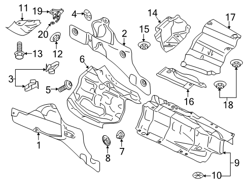 2022 Audi A5 Sportback Heat Shields