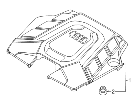 2023 Audi RS Q8 Engine Appearance Cover