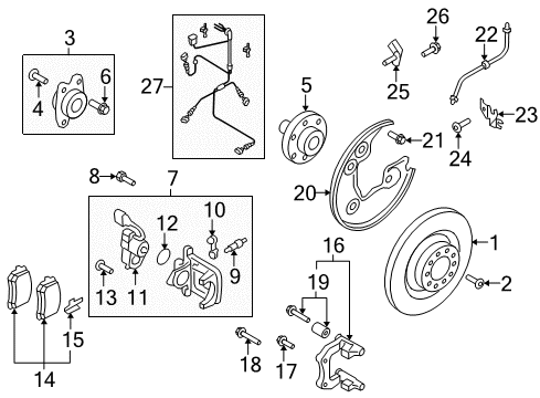 2011 Audi A5 Brake Components