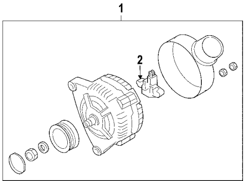 2006 Audi A8 Quattro Alternator Diagram 1