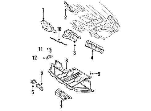 1994 Audi 90 Quattro Heat & Sound Insulators