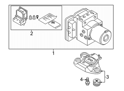 2022 Audi RS5 ABS Components