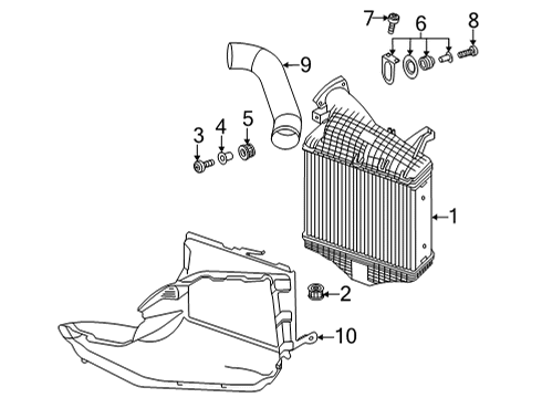 2023 Audi SQ7 Intercooler  Diagram 1