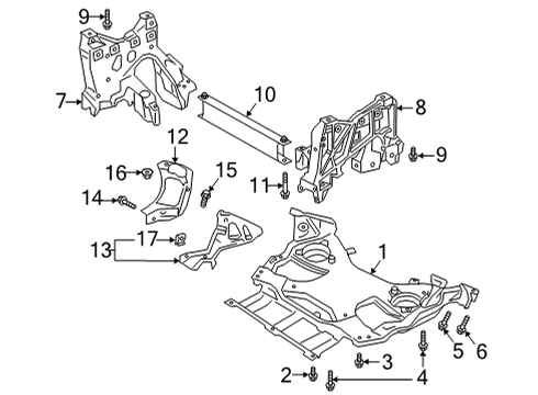 2020 Audi A8 Quattro Suspension Mounting - Front