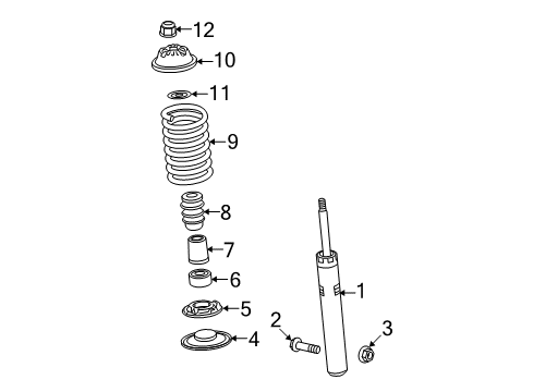 2010 Audi S5 Shocks & Components - Front