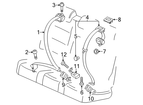 2010 Audi Q5 Seat Belt