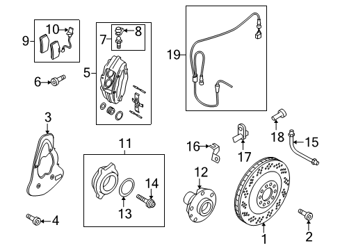 2008 Audi R8 Brake Components