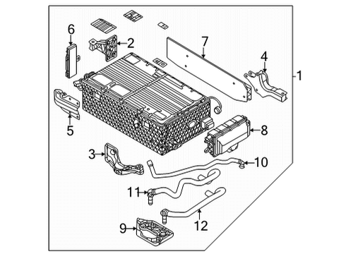 2020 Audi Q5 PHEV Battery Assembly Diagram for 80A-915-100-J