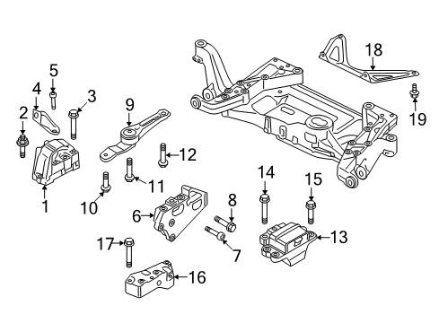 2008 Audi TT Engine & Trans Mounting