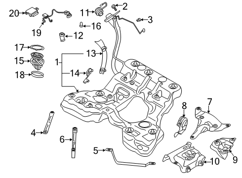 2020 Audi A8 Quattro Fuel Supply