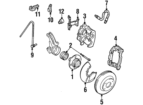 1994 Audi 90 Quattro Front Brakes