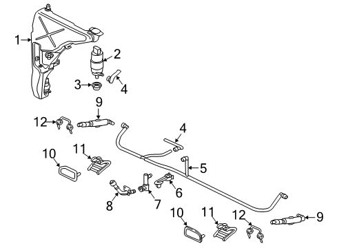 2015 Audi S8 Washer Components