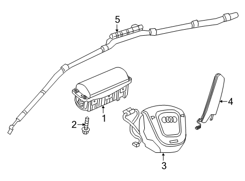 2018 Audi Q3 Air Bag Components Diagram 1