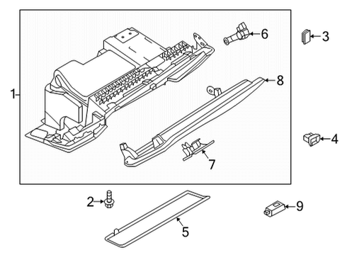 2022 Audi RS7 Sportback Glove Box