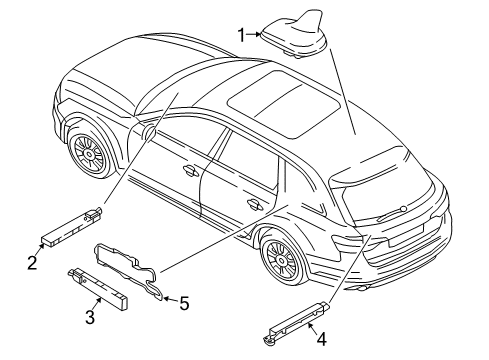 2017 Audi A4 allroad Antenna & Radio