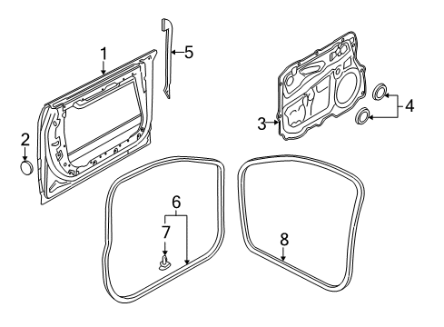 2008 Audi S8 Front Door