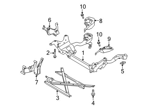 2008 Audi S5 Suspension Mounting - Front