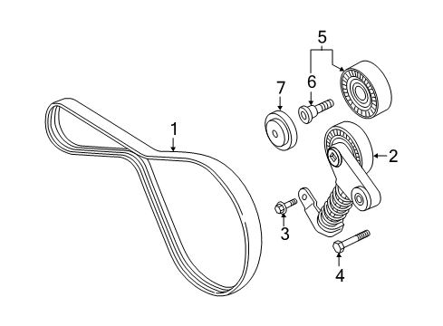 2018 Audi S7 Belts & Pulleys