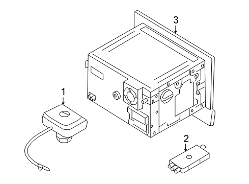 2012 Audi R8 Navigation System Components