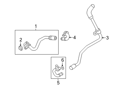 2020 Audi A8 Quattro Hoses, Lines & Pipes Diagram 5