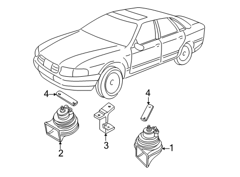 1999 Audi A8 Quattro Horn