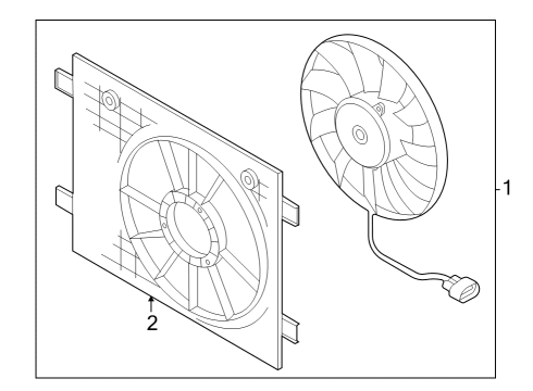 2024 Audi Q4 e-tron Cooling Fan Diagram 1