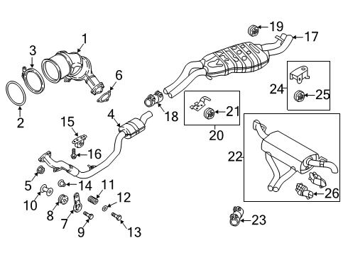 2019 Audi SQ5 Exhaust Components