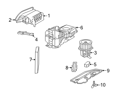 2013 Audi RS5 Blower Motor & Fan