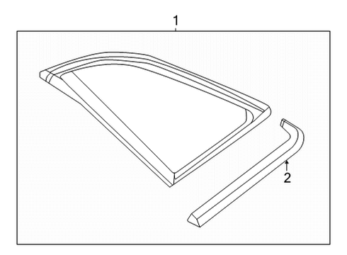 2024 Audi A3 Glass & Hardware - Quarter Panel