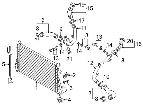 2019 Audi S3 Intercooler Diagram 2