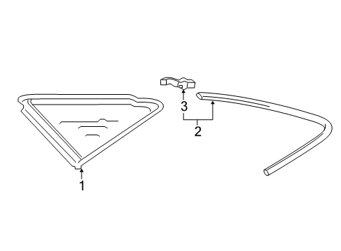 2021 Audi S4 Glass & Hardware - Quarter Panel