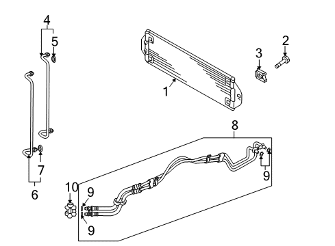 2013 Audi Q7 Trans Oil Cooler