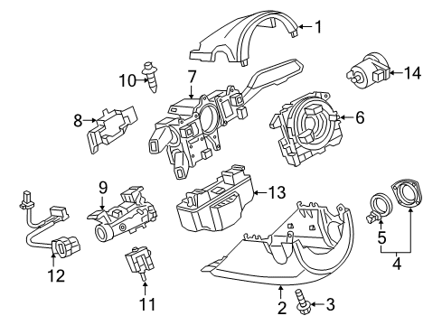 2017 Audi Q3 Quattro Shroud, Switches & Levers