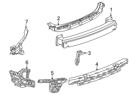 2024 Audi e-tron GT Bumper & Components - Rear Diagram 2