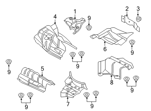 2013 Audi RS5 Heat Shields