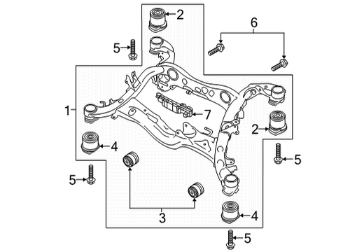 2022 Audi RS7 Sportback Suspension Mounting - Rear