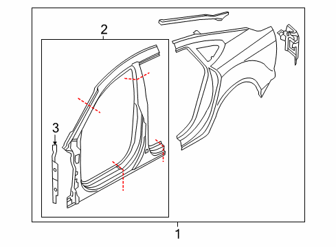 2018 Audi RS7 Aperture Panel, Uniside