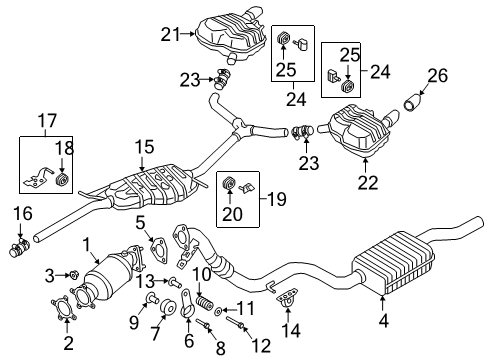 2017 Audi A4 Exhaust Components