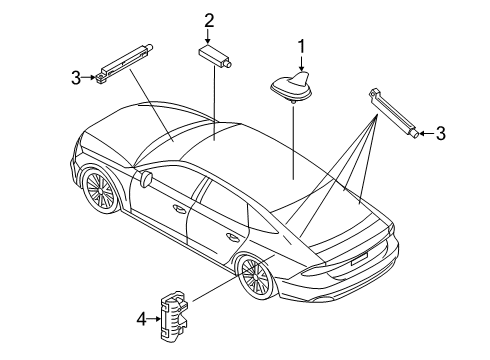 2023 Audi A7 Sportback Antenna & Radio