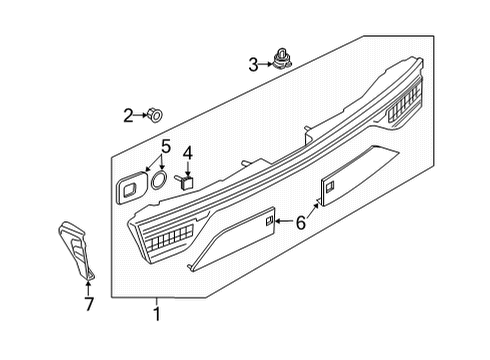 2022 Audi RS7 Sportback Tail Lamps Diagram 1