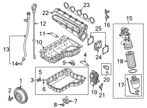 2019 Audi TTS Quattro Engine Parts & Mounts, Timing, Lubrication System Diagram 2