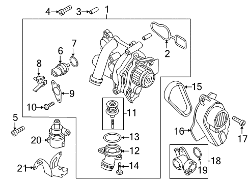 2014 Audi A6 Water Pump