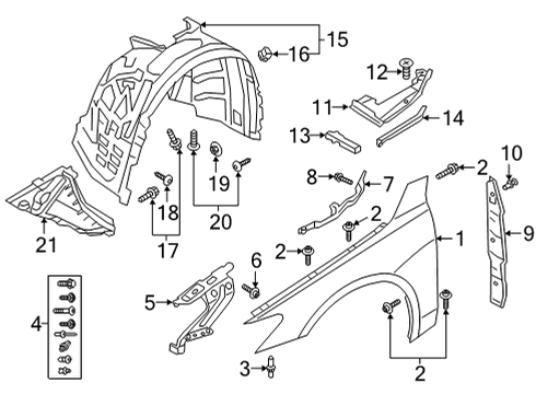 2022 Audi A6 allroad Fender & Components