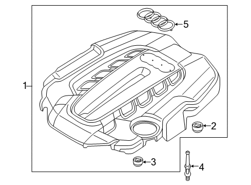 2018 Audi RS7 Engine Appearance Cover