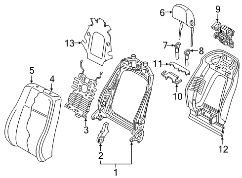 2019 Audi Q8 Power Seats Diagram 4