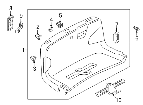 2021 Audi S4 Interior Trim - Trunk