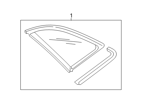 2020 Audi A8 Quattro Quarter Panel - Glass & Hardware