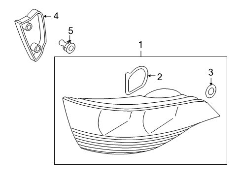 2015 Audi SQ5 Tail Lamps Diagram 1